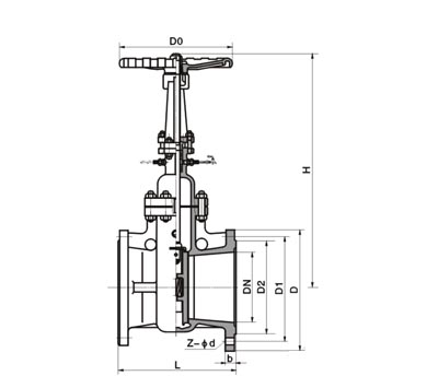 Flange Water Seal Gate Valve
