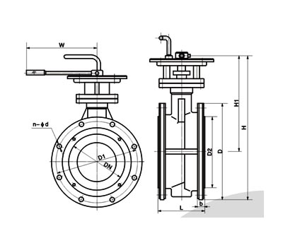 Flange Hard Sealed Butterfly